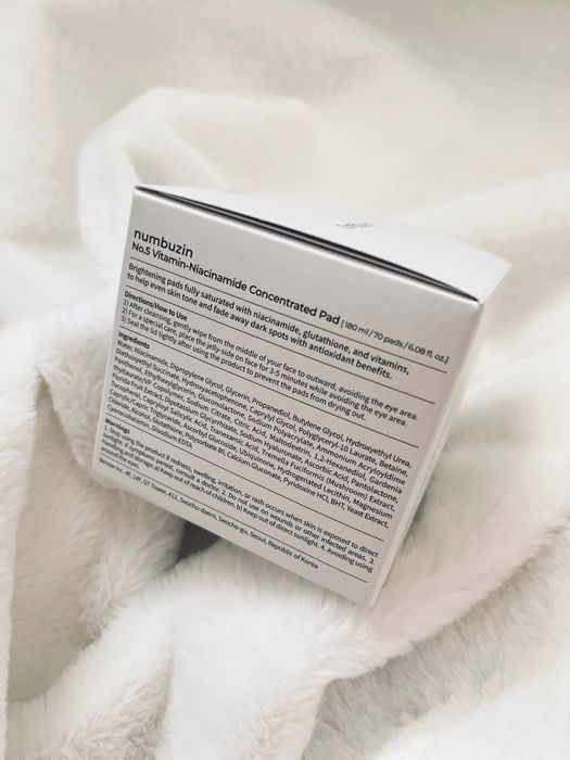 Numbuzin Vitamin Niacinamide Concentrated Pad - płatki do twarzy