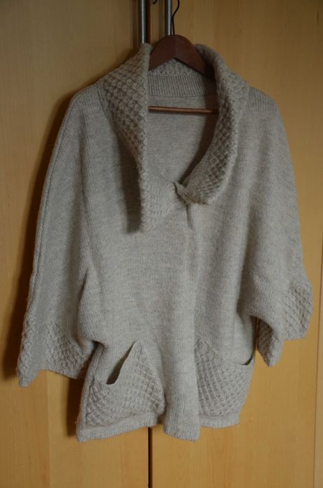 Wełniany sweter maxi r. 42