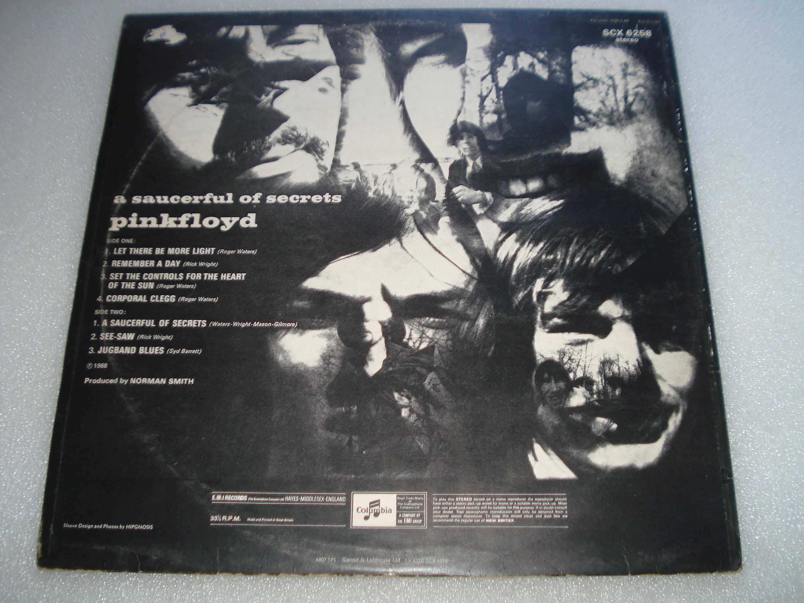 Antigo Álbum vinil dos Pink Floyd de 1973 "A Saucerful Of Secrets"