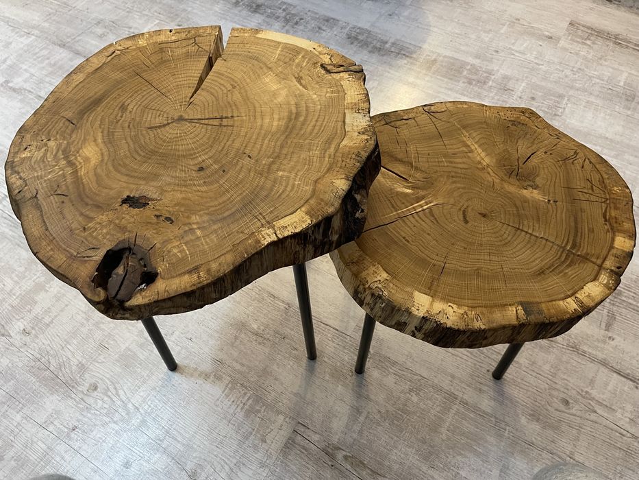 Stoliki kawowe Drewno-Stal Loft Design Industrial Handemade Hairpin