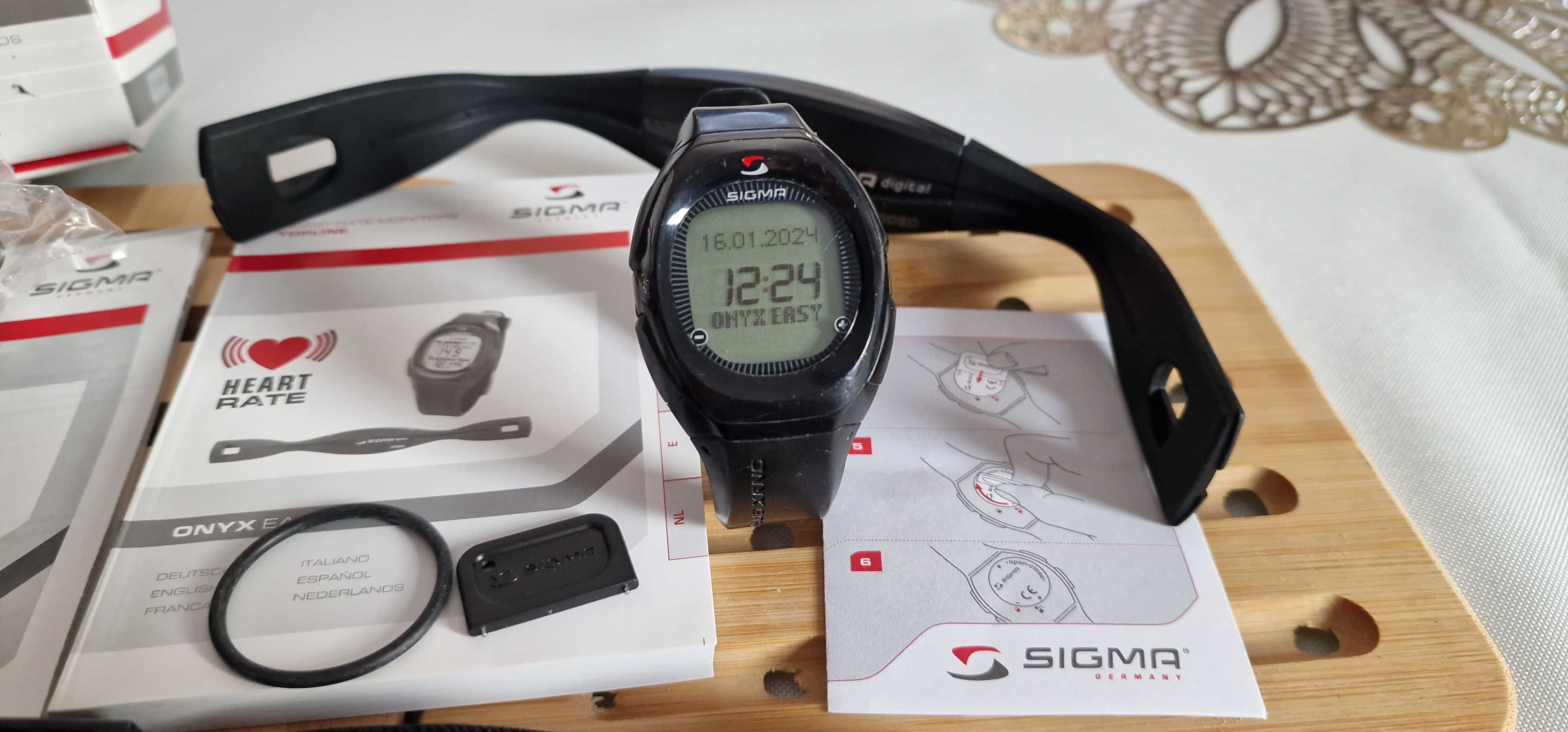 Pulsometr Zegarek SIGMA ONYX Easy Fit Stan Idealny Łódź