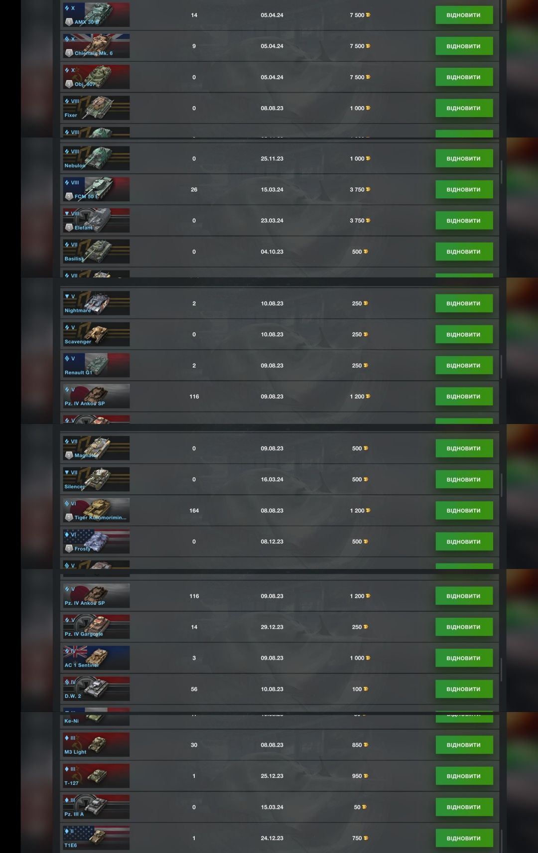 Акаунт WOT Blitz WOT