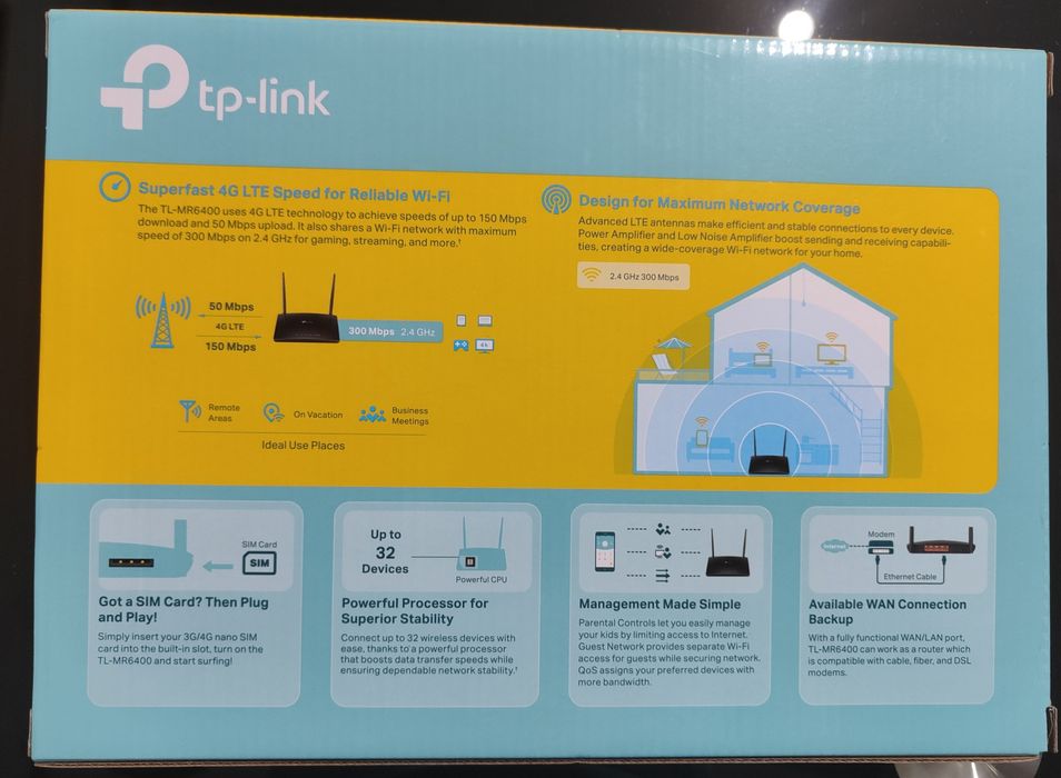 4G Router LTE Tplink tl-mr6400