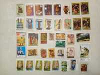 Vários lotes de selos sobre o team ARTE
