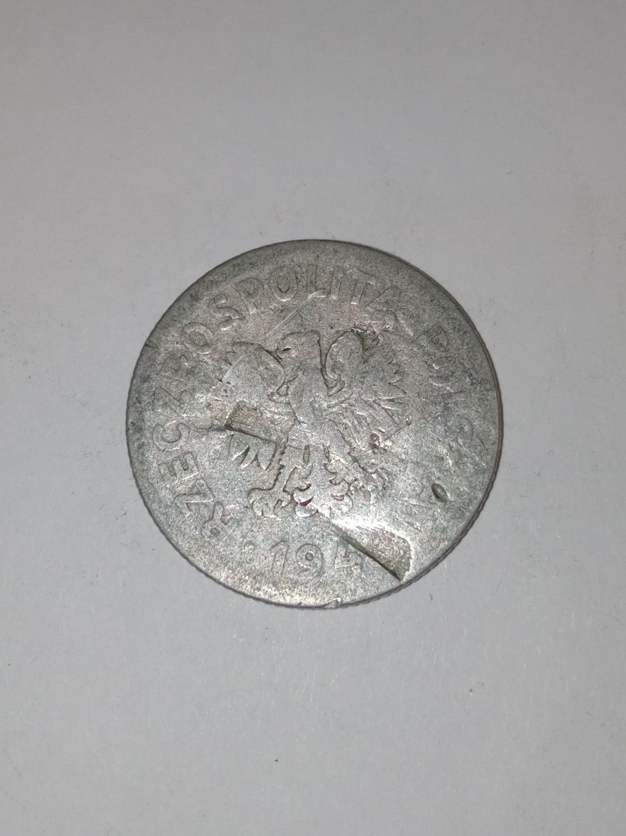 Moneta PRL 1 zł, 1949.