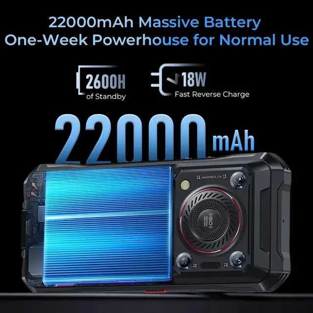 Защищенный смартфон Oukitel WP33 Pro 8/256Gb 22000mAh Противоударный