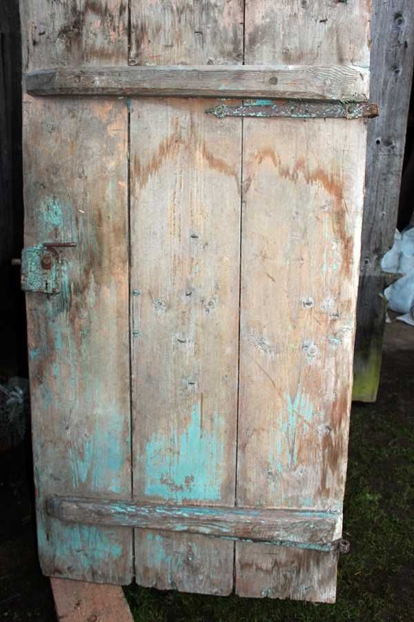 Stare drzwi do domu ciężkie solidne 100 letnie do renowacji