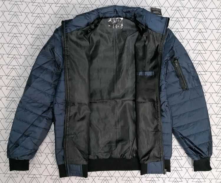 Kurtka męska przejściowa pikowana kolory L granatowa