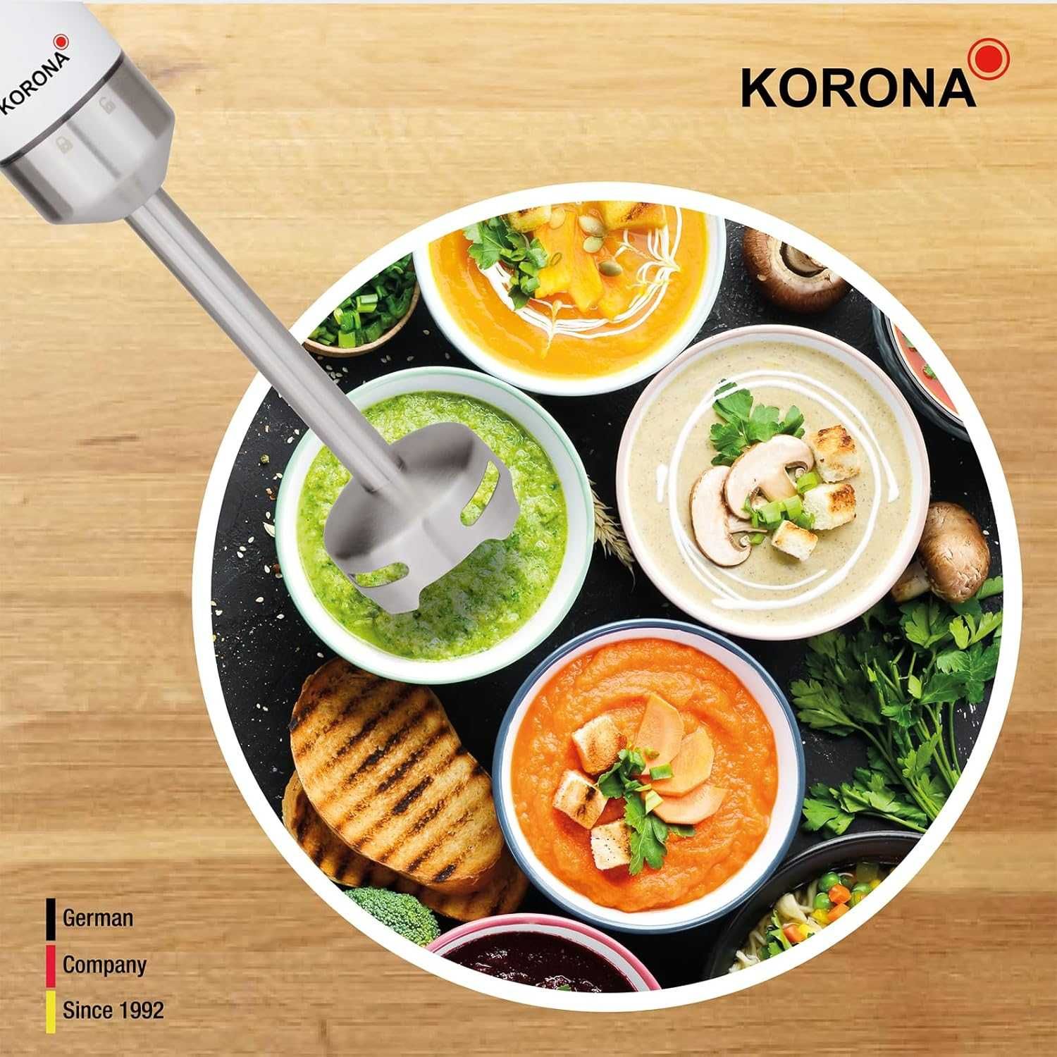 Korona 23530 Blender ręczny, płynna regulacja prędkości, funkcja turbo