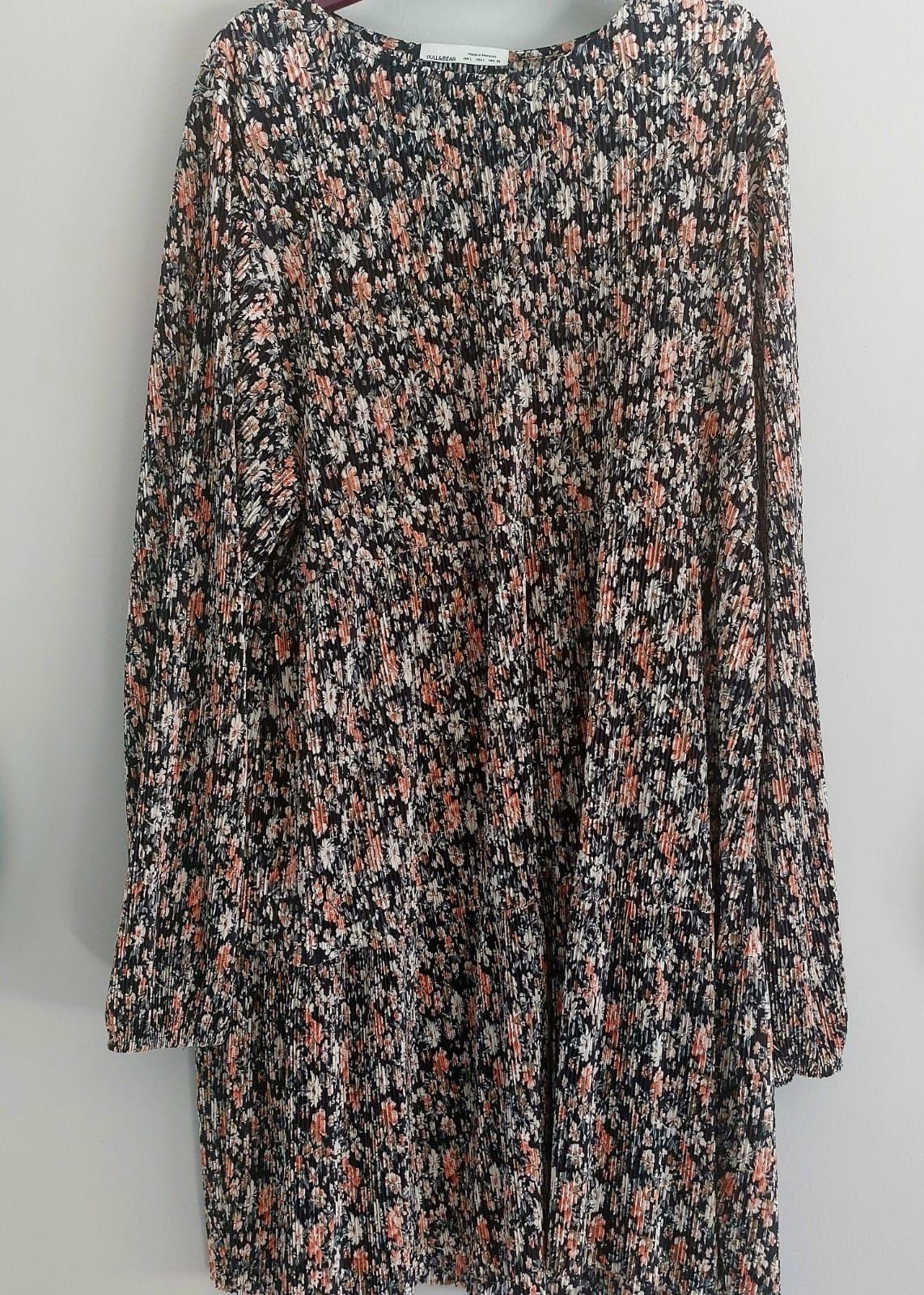 Vestido pelo joelho florido (L)