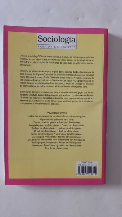 Sociologia para Principiantes de De Richard Osborne e Borin van Loon