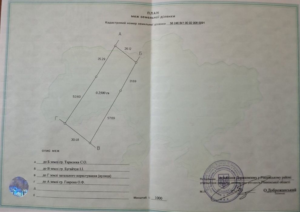 Продається земельна ділянка в Городищі