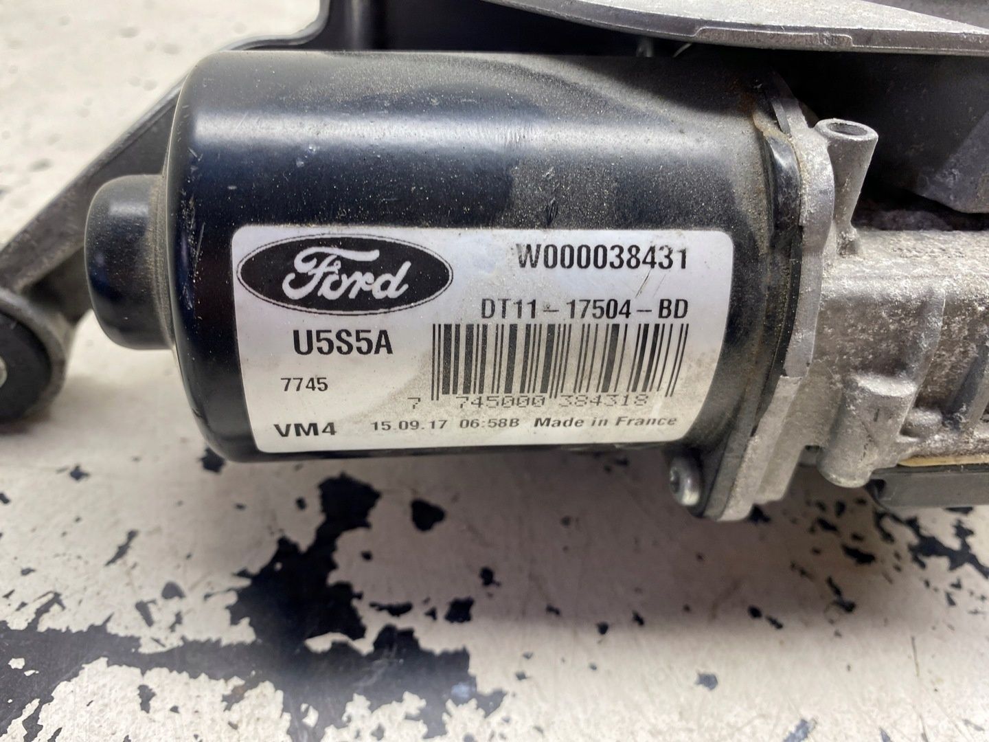 FORD TRANSIT CONNECT MK2 MECHANIZM WYCIERACZKI PRAWY DT11-17504-BD