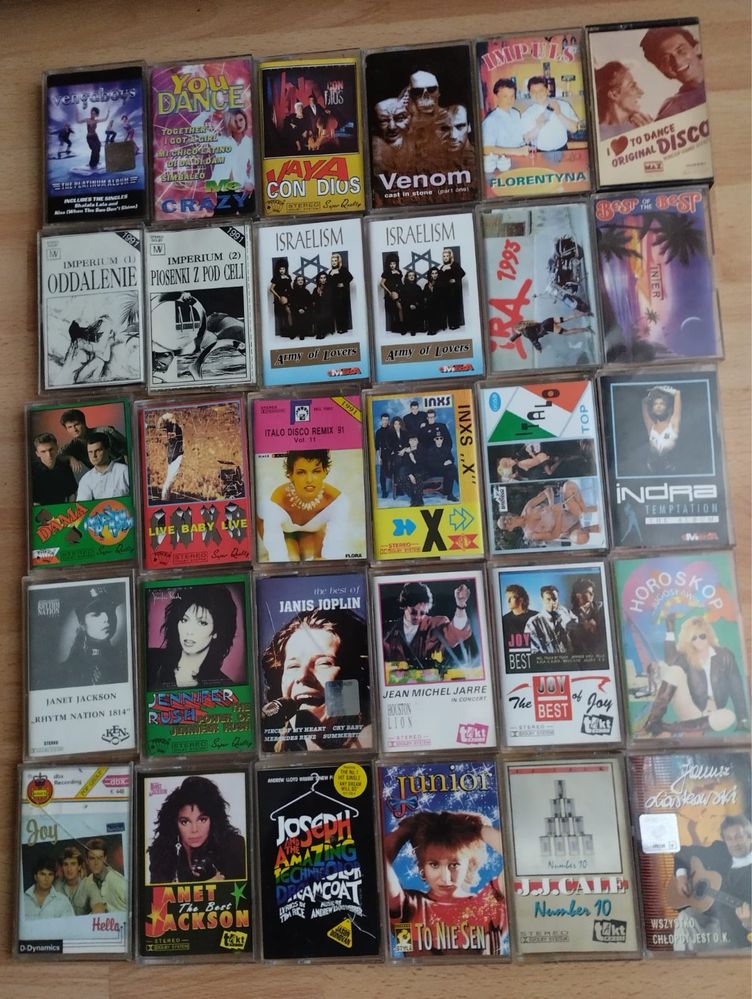 Kaseta rock pop hits disco J&J Omega