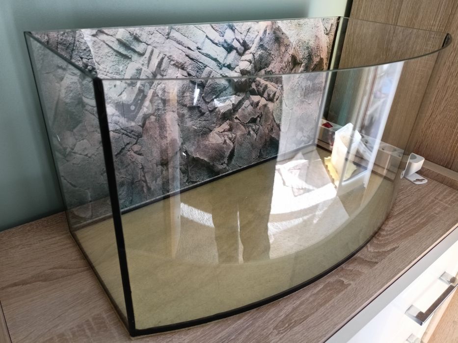 Akwarium panoramiczne 54 l kompletny zestaw