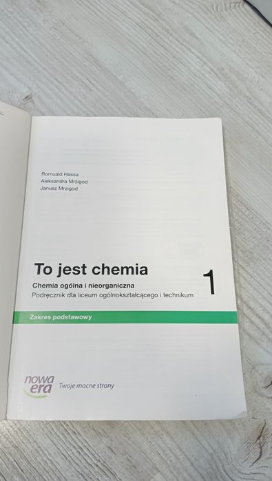 Chemia klasa 1 zakres podstawowy