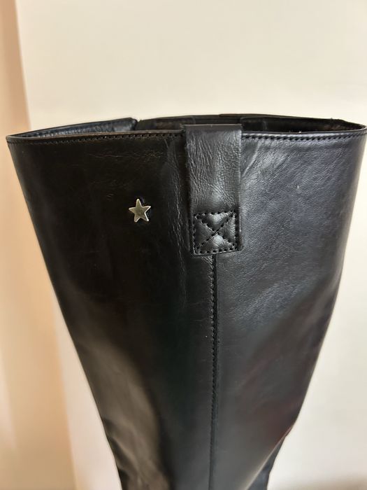 Botas de cano alto pretas Cubanas