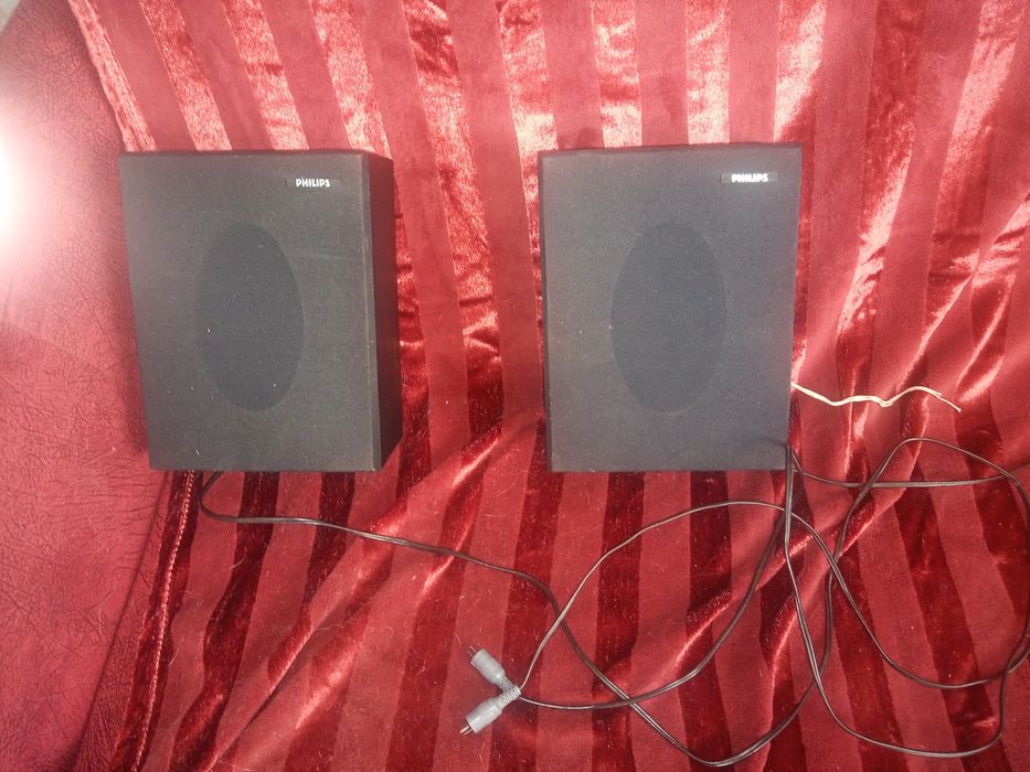 Głośnki Retro Philips z lat 70 sprawne
