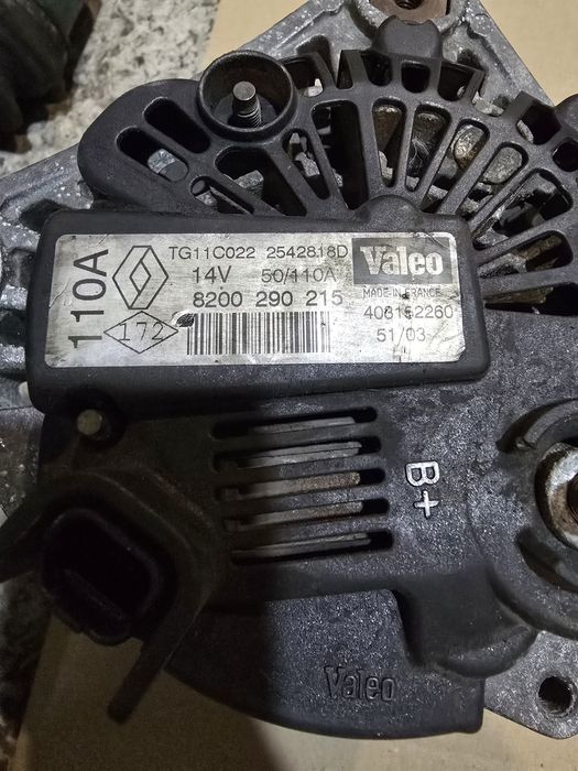 Генератор 8200290215 Renault Laguna 2 Megane 2 Scenic II 1.9