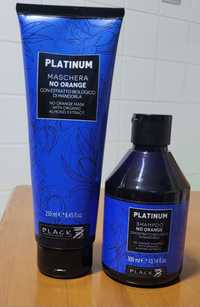 Shampoo e máscara Black Platinum
