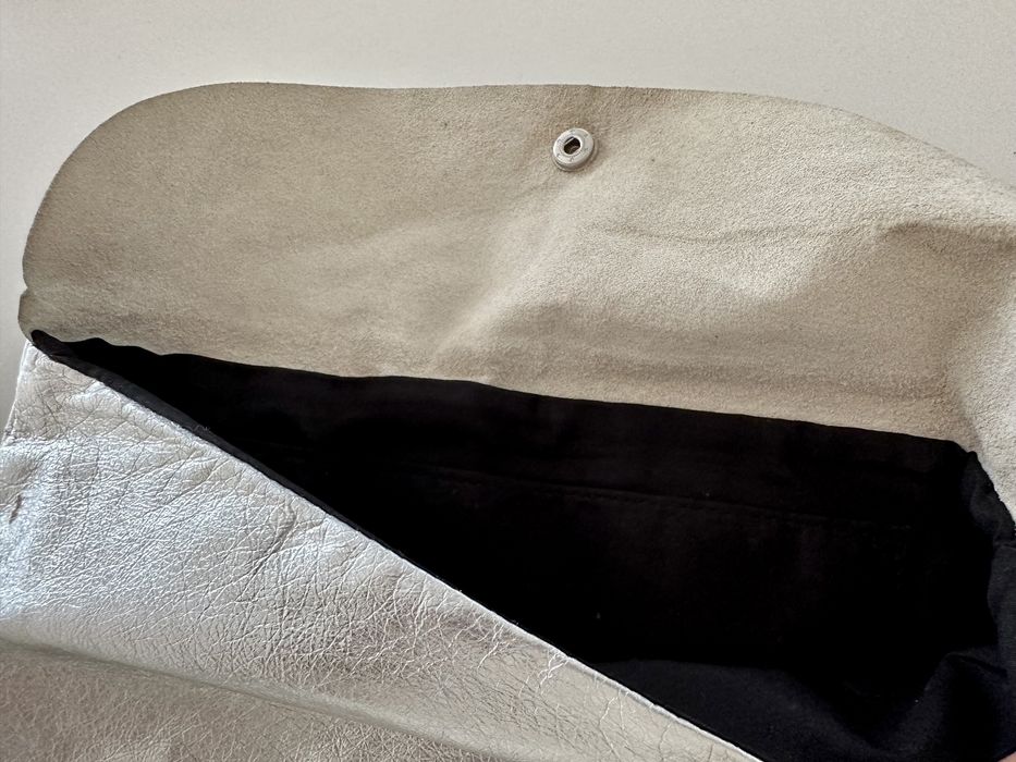 Diesel - Bolsa em pele de cor preta e cinzento metalizado (Original)