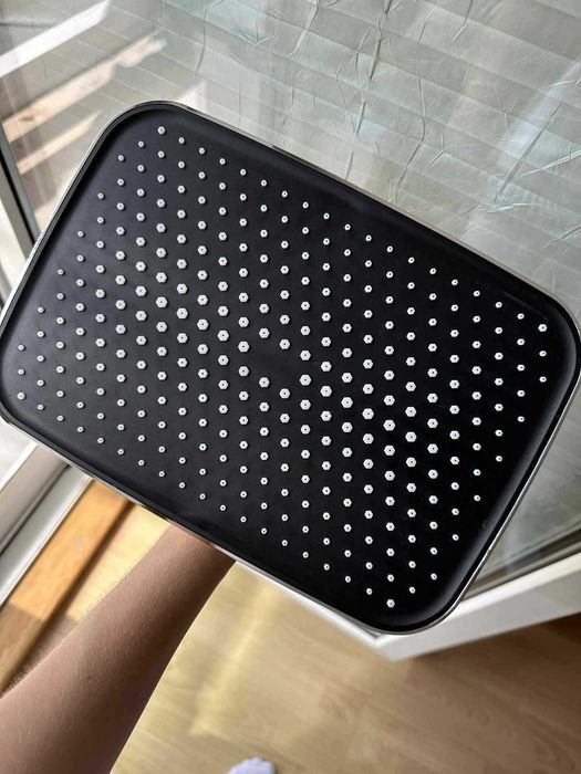 Deszczownica 14 cali, regulowana, głowica prysznicowa stal nierdzewna