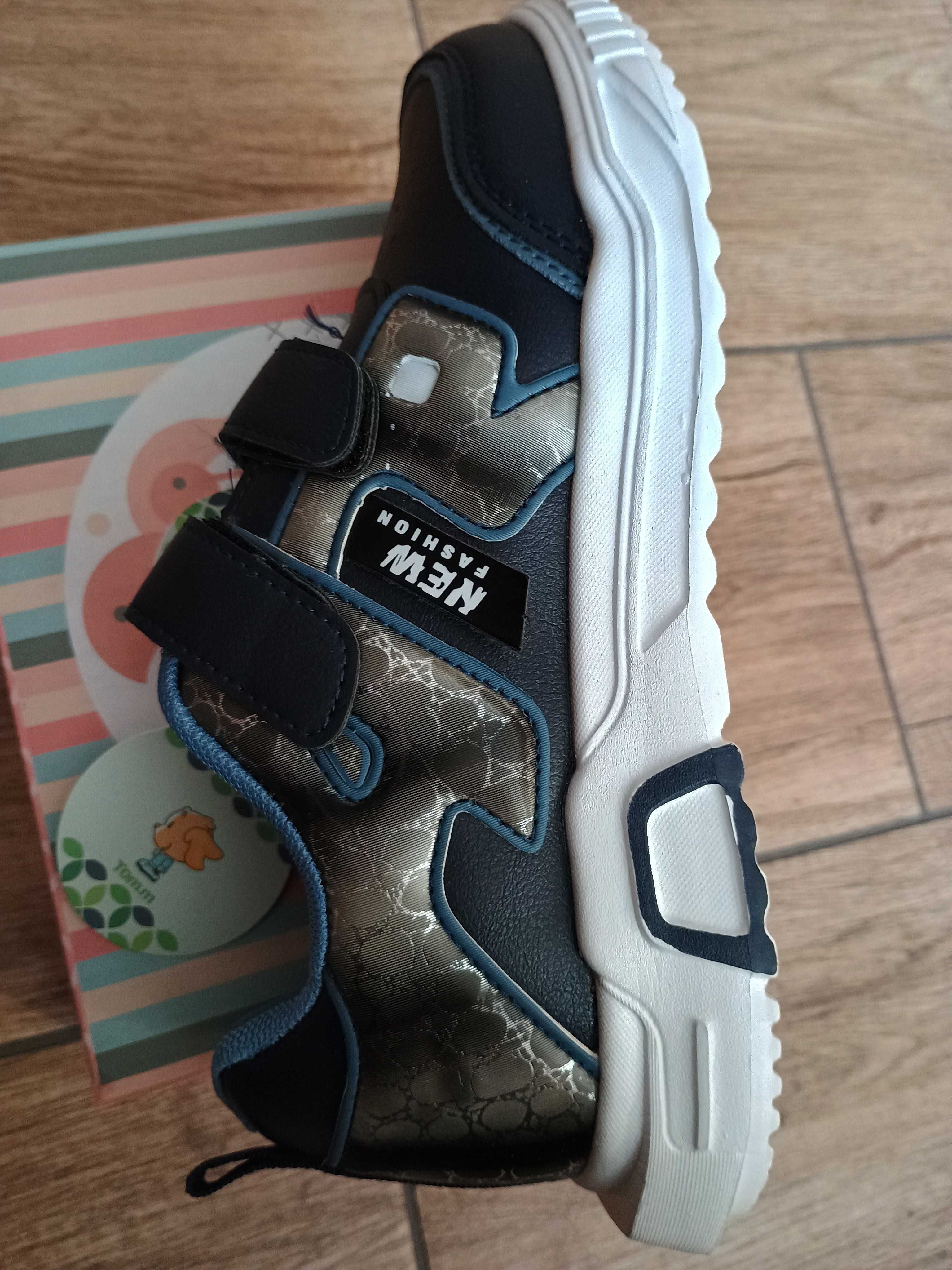 Nowe buty chłopięce 35 na rzep