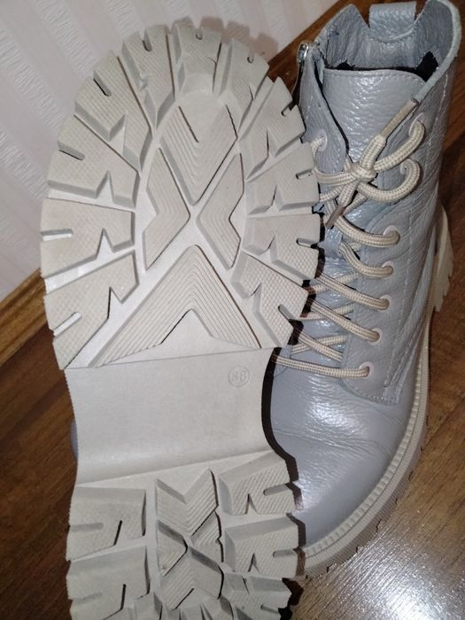 Зимові шкіряні черевики, р 38