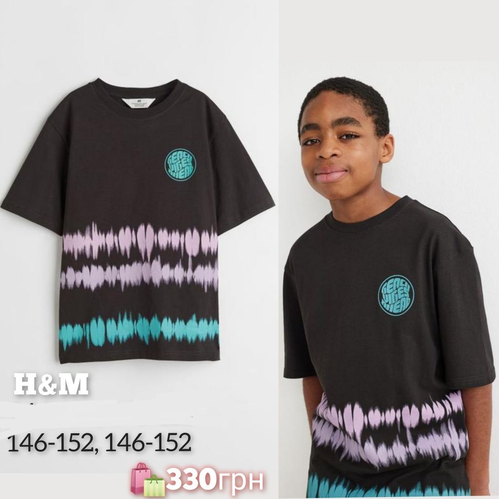 H&M футболка 134,140,146,152,158,164, 170