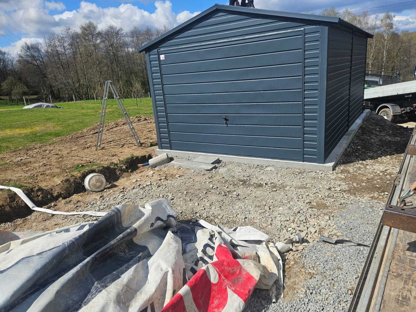 Garaż blaszany 6x5 Blaszak Hala Wiata Garaże blaszane 7x5 6x8 4x6 Raty