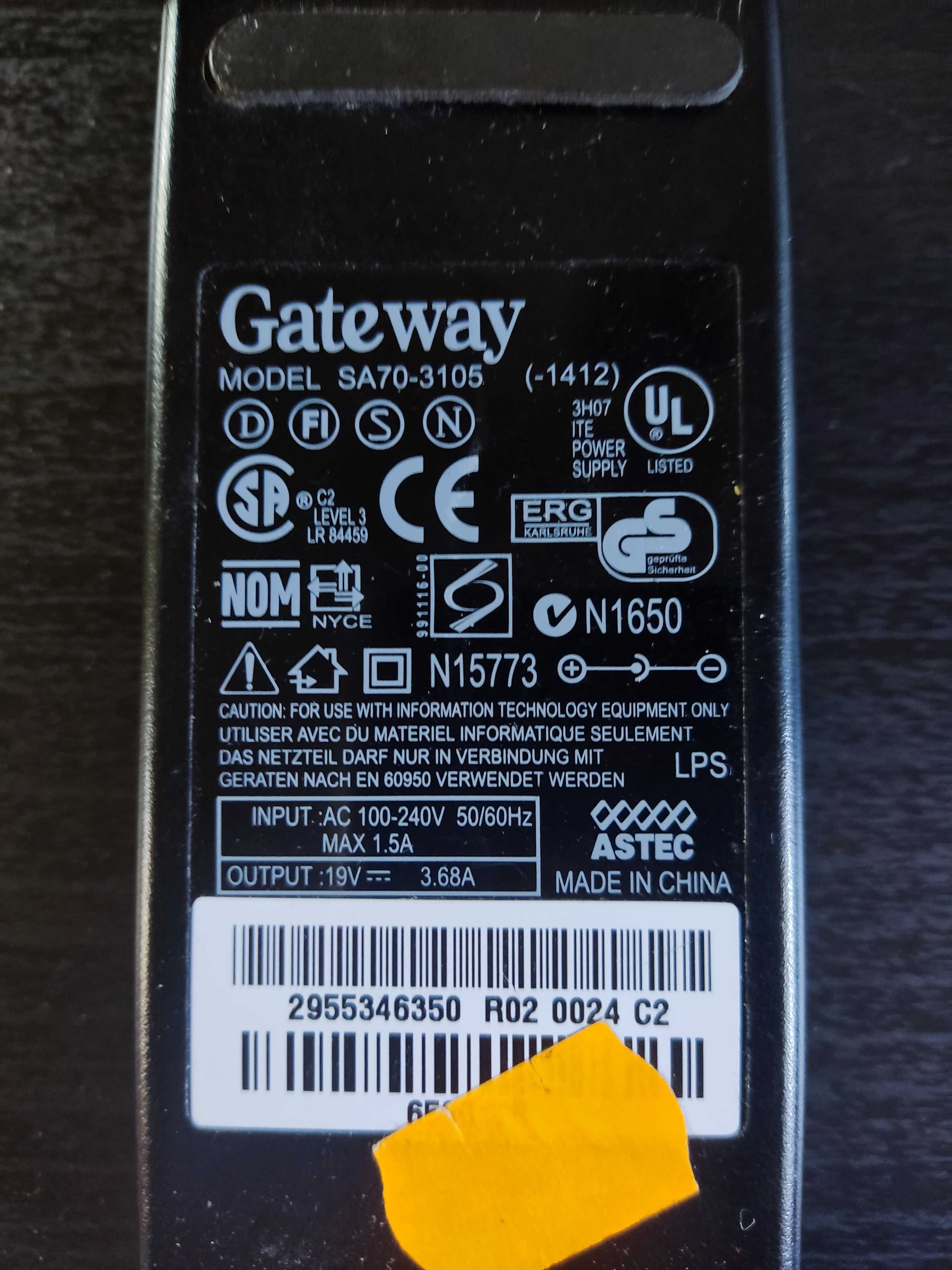 Zasilacz Gateway SA70-3105 - 19V 3.68A