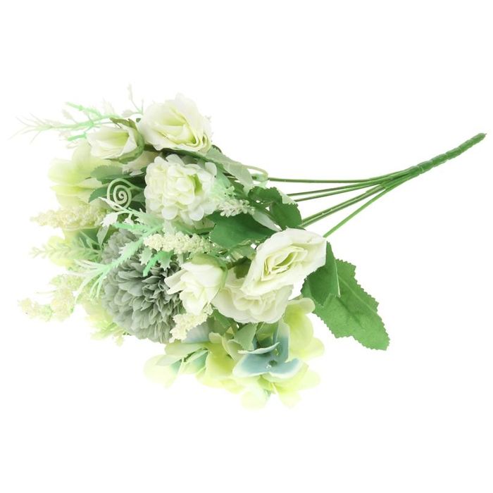 Chryzantema Róże Bukiet Sztucznych Kwiatów do Kompozycji Wazonu 32 cm