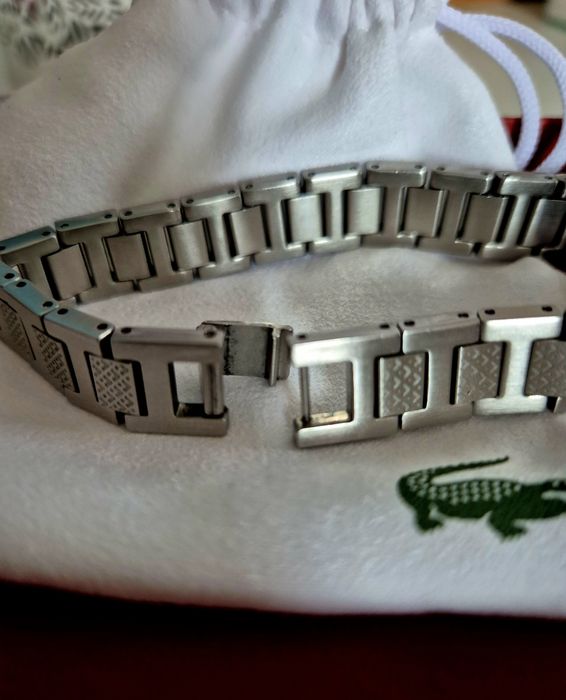 Lacoste Metropole Stalowa – męska bransoletka