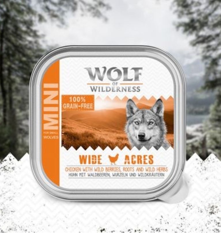 36x150g Wolf of Wilderness MINI Adult mix smaków Wysokiej jakości karm