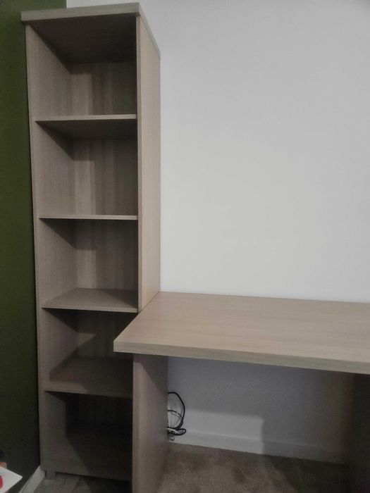 Zestaw biurko, kontenerek i regał