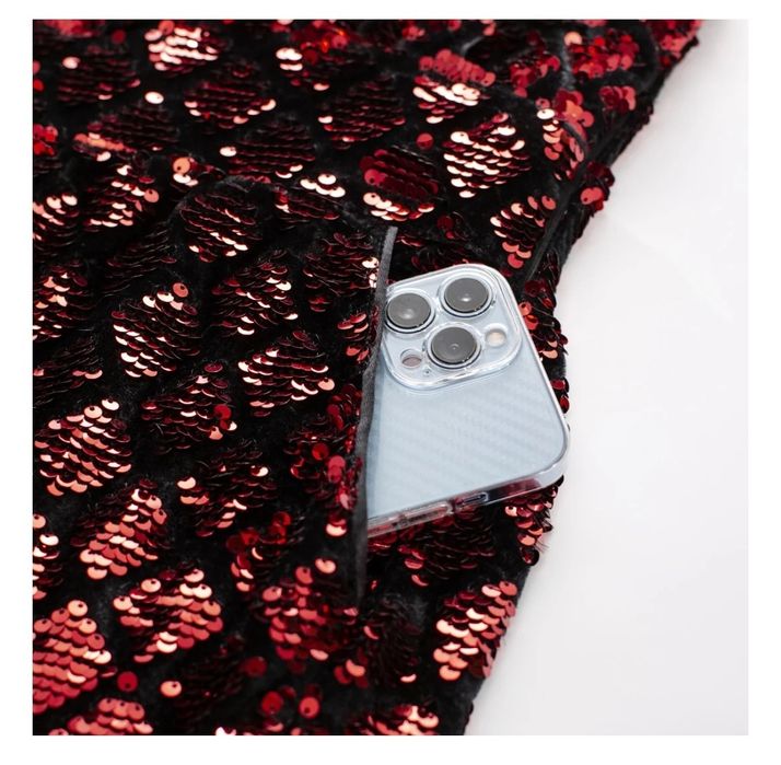 S Belle Poque  damski cekinowy kombinezon świąteczny bez rękawów z dek