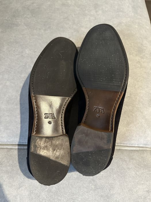 Loafersy zamszowe Zara