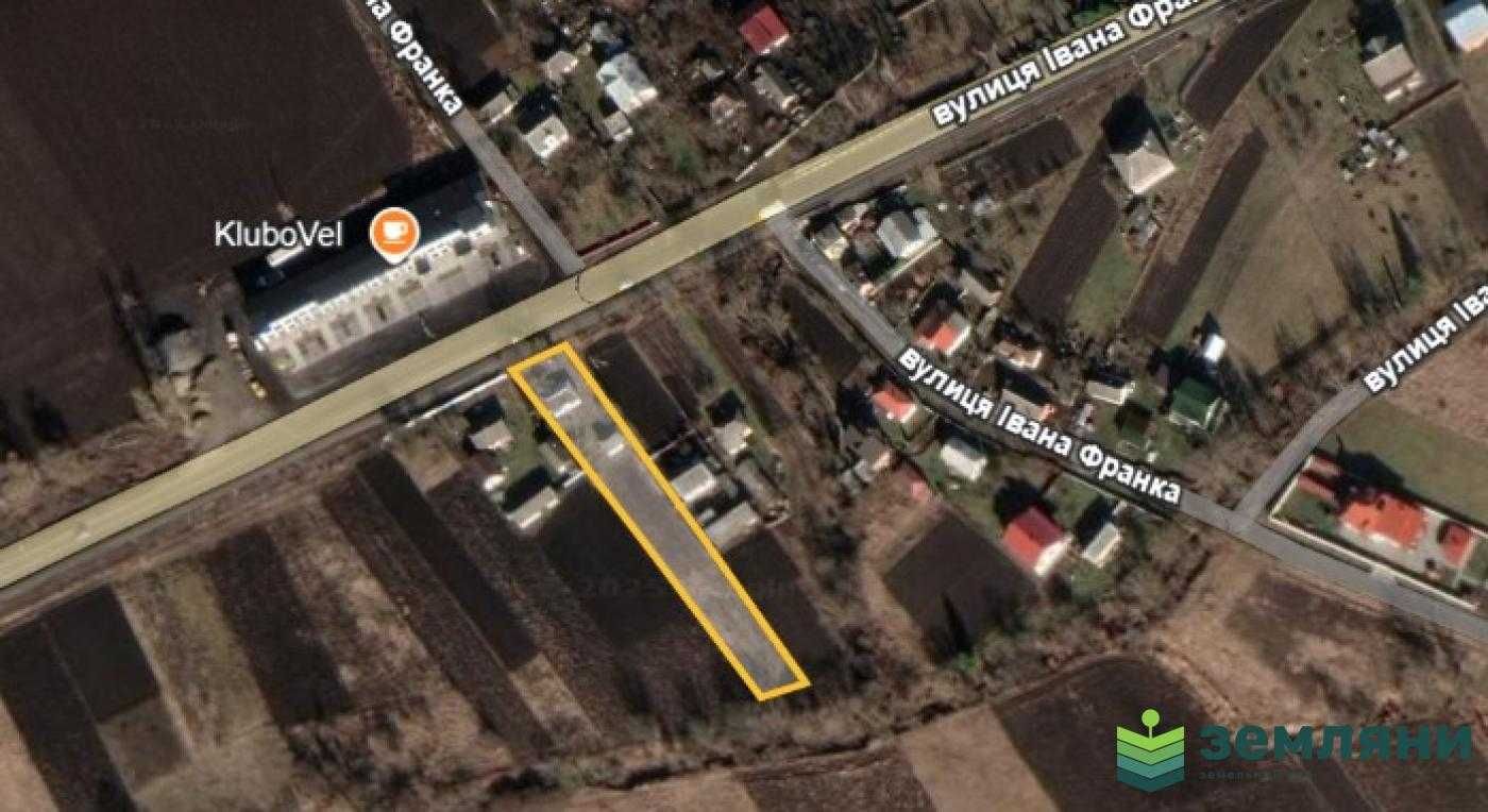 Продаж земля 19,16сот в Клубівцях під забудову