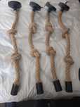 Vendo 4 candeeiro de cordas de tecto em corda de sisal