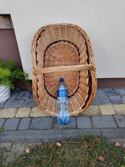 Kosz wiklinowy na drewno XL