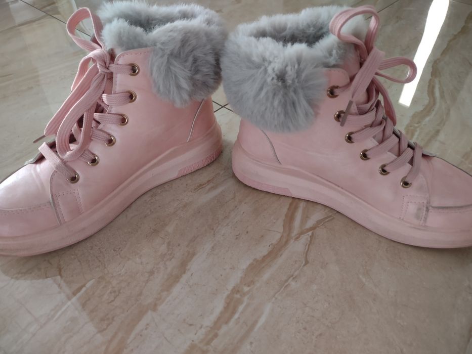 Buty zimowe dziewczęce r 36 (22cm)