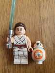 Figurki lego Rey - White Tied Robe + Bb-8 star wars nowe nr 2