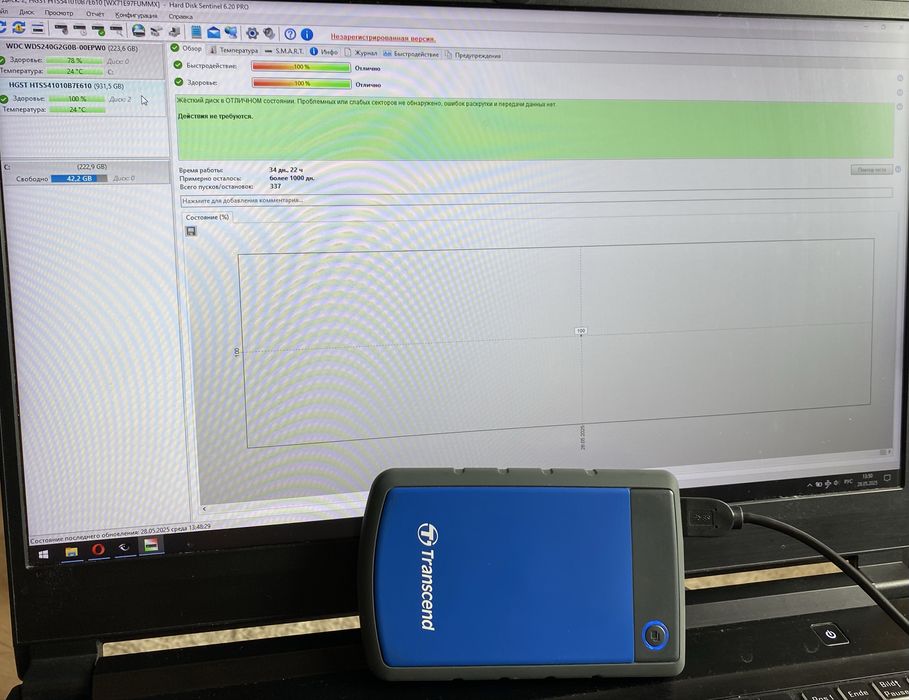 Жесткий диск 1TB Transcend