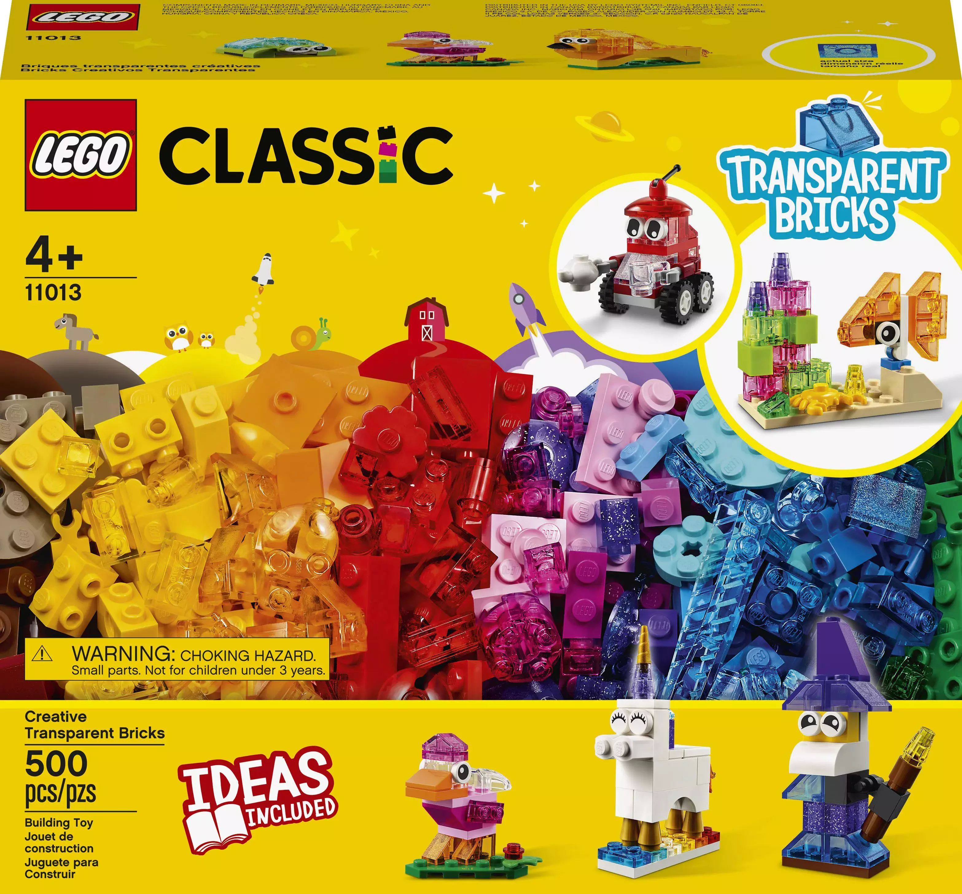 LEGO Classic Kreatywne przezroczyste klocki 11013