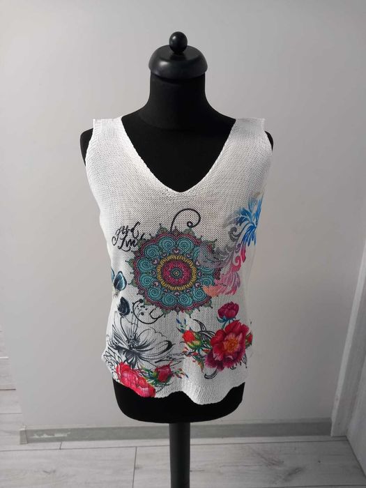 Bezrękawnik damski kolorowe nowe