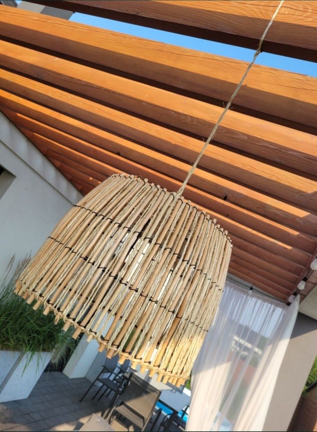 Lampion boho, naturalny
