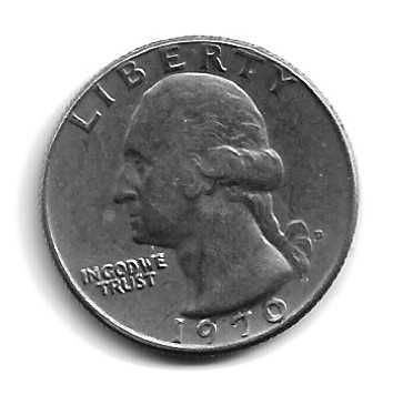 1/4 Dólar de 1970 D USA