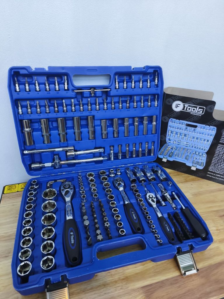 Mala de ferramentas 172pcs Chrome Vanádio Ftools