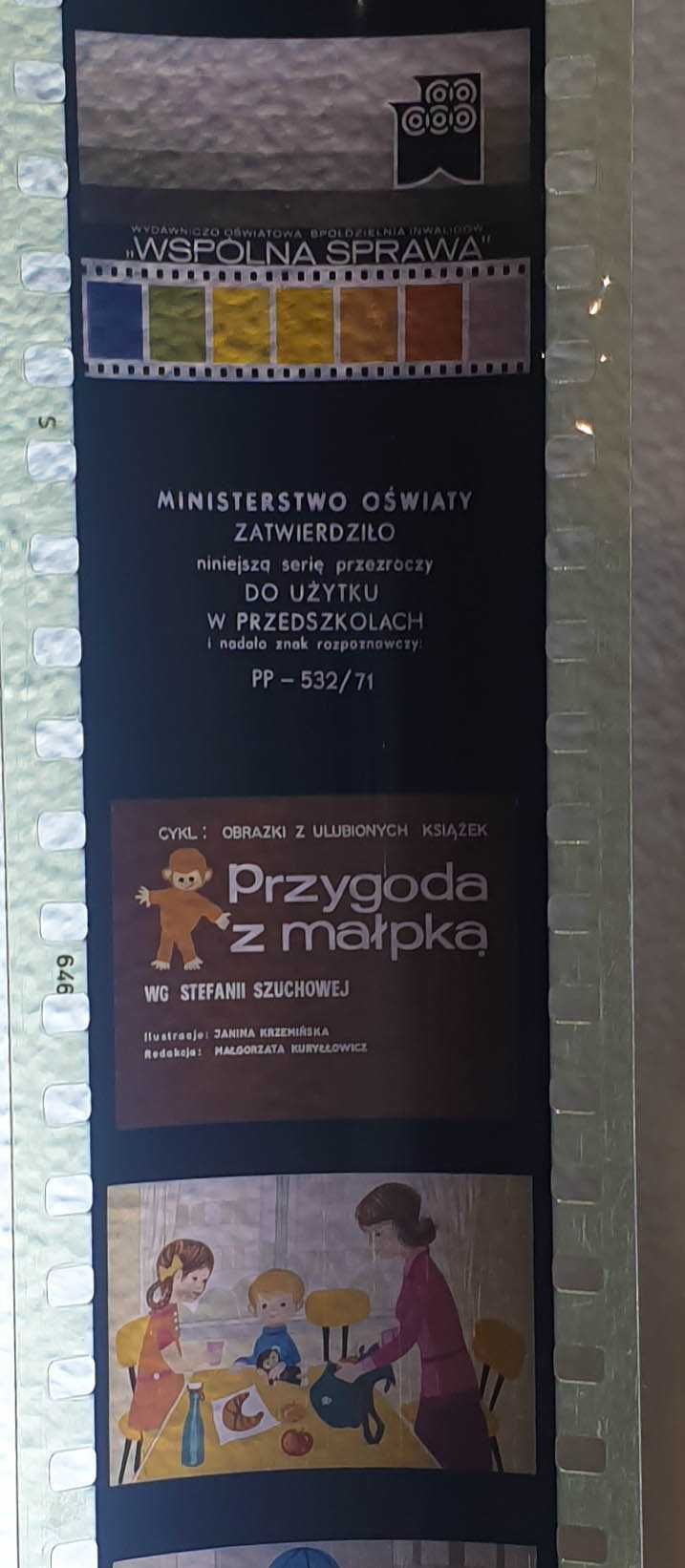 Bajka rzutnik ANIA PRL Przygoda Z MAŁPKĄ