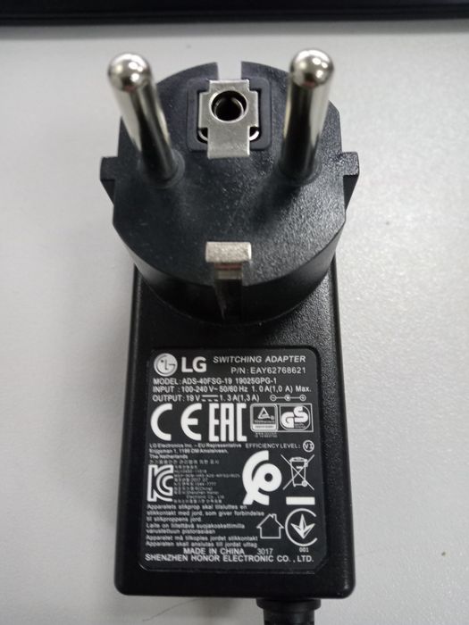 Блок живлення до монітора LG 19V1,3A